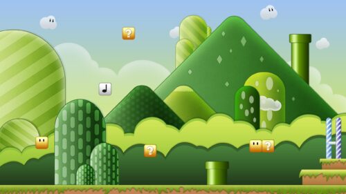 Super Mario Adventure High Quality 4K Gaming Wallpaper for Desktop PC