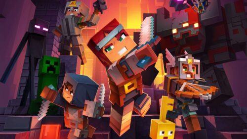 Epic Minecraft Landscape Gaming Wallpaper 4K – High-Quality PC Desktop Background