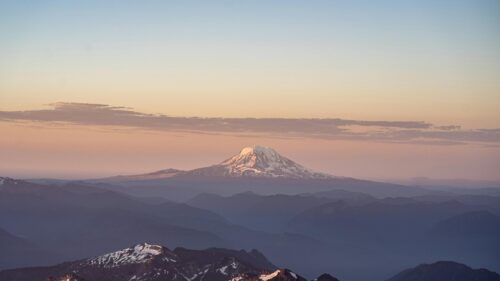 Mount Adams Sunset Scenic View 4K Desktop Wallpaper