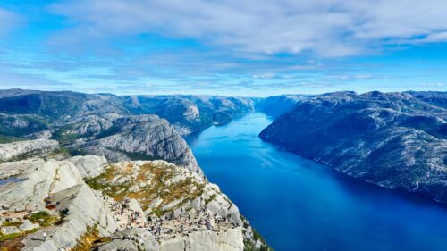 Breathtaking Preikestolen Fjord View Norway 4K Desktop Wallpaper
