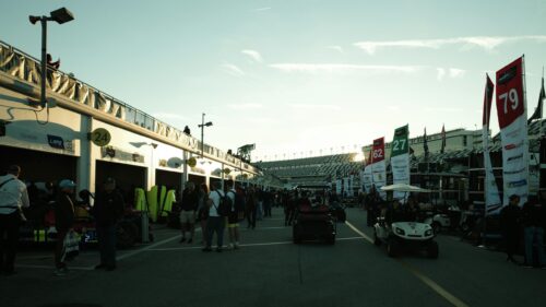 Daytona International Speedway Pit Lane Racing Atmosphere 4K Wallpaper