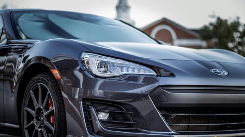 Subaru BRZ Sports Car Front View High Resolution Desktop Wallpaper