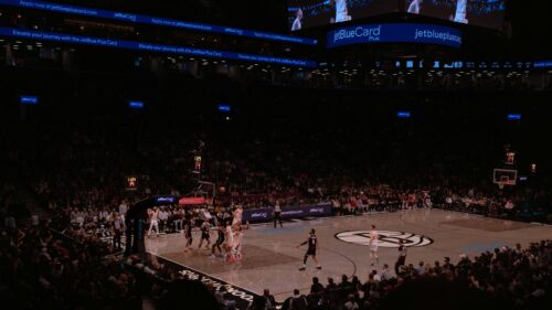 Professional NBA Basketball Game Action Court 4K Desktop Wallpaper