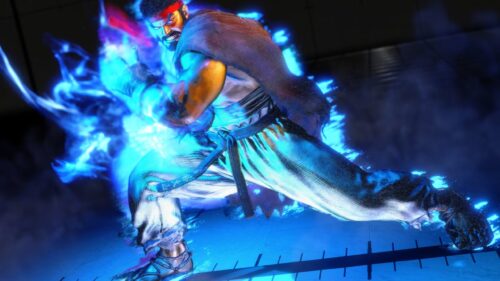 Street Fighter 6 Ryu and Luke Intense Battle 4K Gaming Wallpaper for Desktop PC