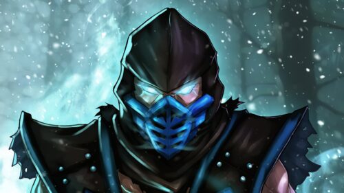 Sub-Zero Mortal Kombat Ice Power Gaming Wallpaper 4K Desktop Background