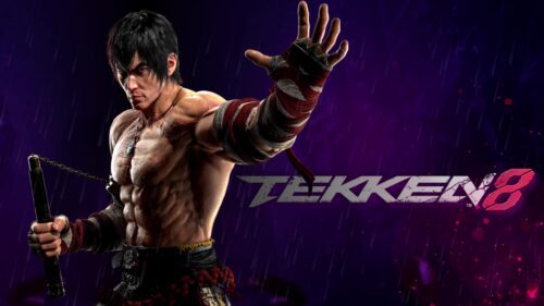 Tekken 8 Kazuya Mishima Intense Combat 4K Gaming Wallpaper for Desktop PC