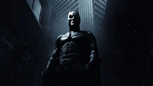 Dark Knight Rises in Gotham City Cinematic 4K Desktop Wallpaper