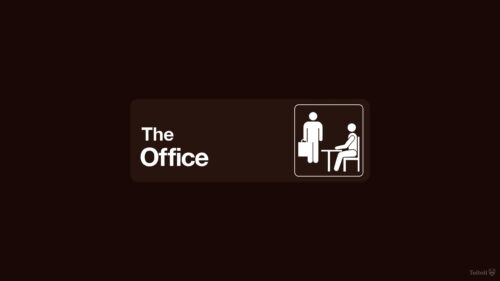 Iconic The Office Dunder Mifflin Scranton Set High Resolution Desktop Wallpaper