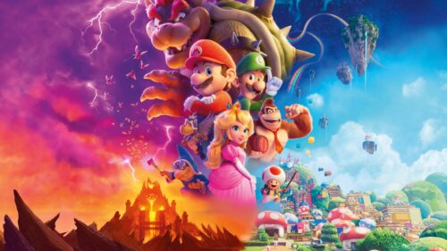 Vibrant The Super Mario Bros Movie Cinematic Landscape 4K Desktop Wallpaper