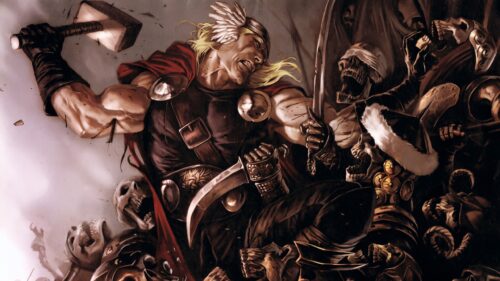 Epic Thor God of Thunder Cinematic Marvel Superhero Action 4K Desktop Wallpaper