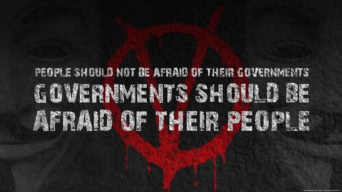 V for Vendetta Quote Dark Grunge Aesthetic PC Wallpaper