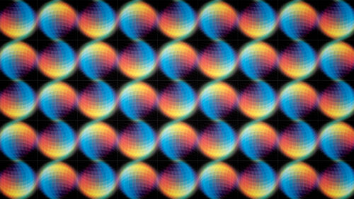 Abstract Colorful Geometric Spheres Pattern 4K Wallpaper