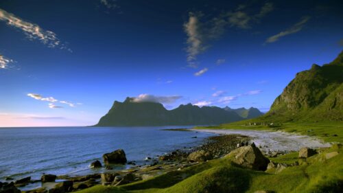 Breathtaking Lofoten Norway Coastal Landscape 4K PC Wallpaper