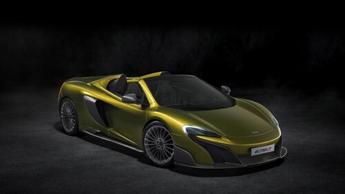 Stunning Gold McLaren 675LT Spider Sports Car 4K Wallpaper