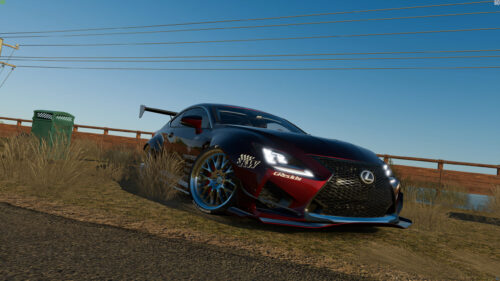 Modified Lexus RC F Sport Car Racing Tuning Desktop Wallpaper