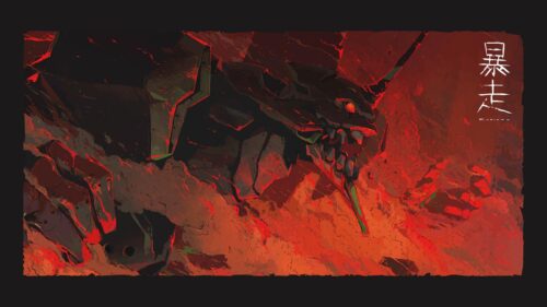 Evangelion Unit 01 Berserk Mode Dark Anime PC Wallpaper