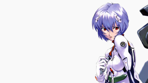 Rei Ayanami Neon Genesis Evangelion Minimalist 4K PC Wallpaper