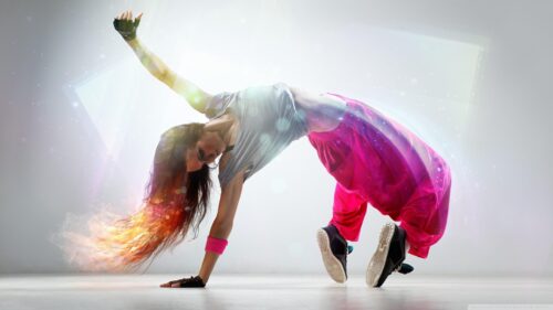 Dynamic Hip Hop Dancer Performance Art 4K Wallpaper