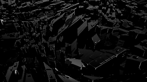 Abstract Geometric Black and White Digital Art PC Wallpaper