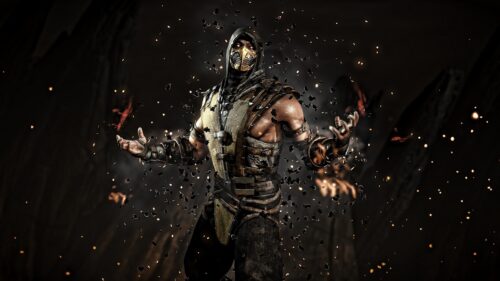 Scorpion Mortal Kombat Cinematic Fire Warrior 4K Desktop Wallpaper