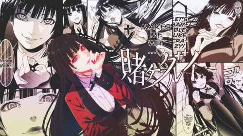 Kakegurui Yumeko Jabami Anime Manga Collage Desktop Wallpaper