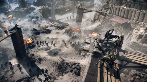 Epic Battlefield War Scene Military Combat 4K Wallpaper