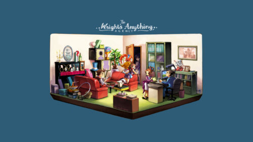 Phoenix Wright Ace Attorney The Wright Anything Agency Isometric PC Wallpaper
