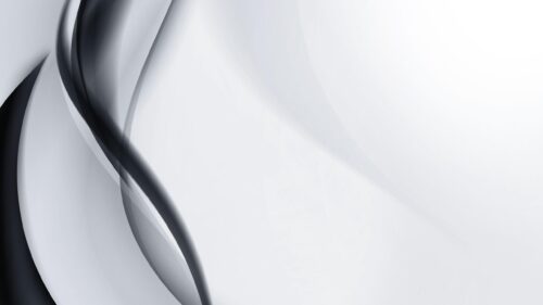 Elegant Abstract Black and White Fluid Waves Desktop Wallpaper