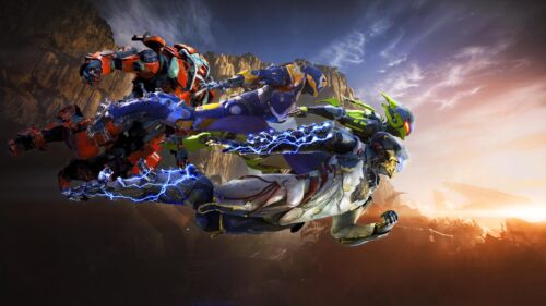 Anthem Video Game Squad Flying Action 4K PC Wallpaper