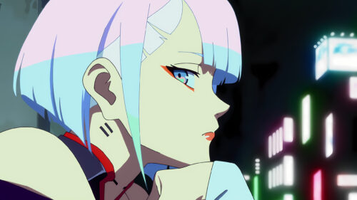 Lucy Cyberpunk Edgerunners Aesthetic Girl Desktop Wallpaper