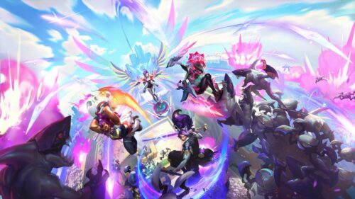 League of Legends Anima Squad Battle Fantasy Illustration PC Wallpaper