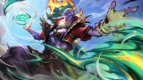Ryze from League of Legends Arcane Magic Battle PC Wallpaper