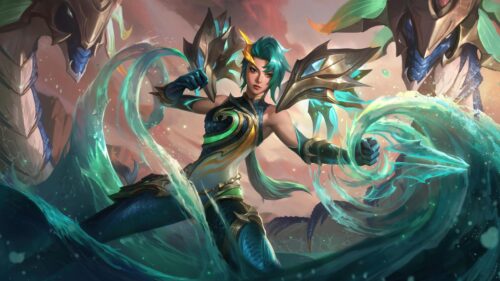 League of Legends Akali Inkshadow Warrior Fantasy Art 4K Wallpaper