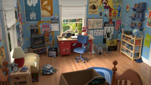 Iconic Andy’s Bedroom from Toy Story 4K Desktop Wallpaper