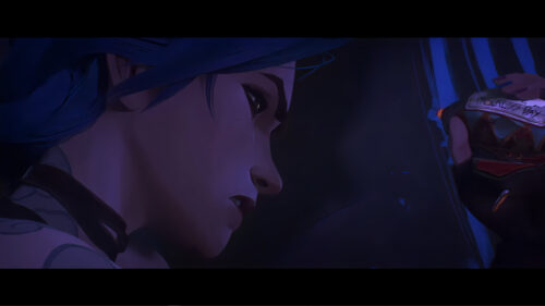 Jinx Arcane Emotional Close Up Cinematic 4K Wallpaper