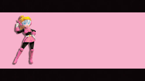 Biker Peach Princess Racing Suit Aesthetic Desktop Wallpaper