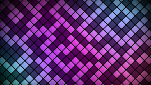 Abstract Neon Purple and Blue Geometric Mosaic Grid Desktop Wallpaper