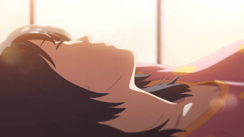 Anime Girl Sleeping in Soft Sunlight Aesthetic PC Wallpaper