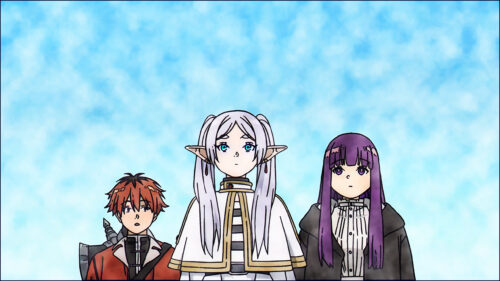 Frieren Beyond Journey Ends Main Characters Anime Desktop Wallpaper