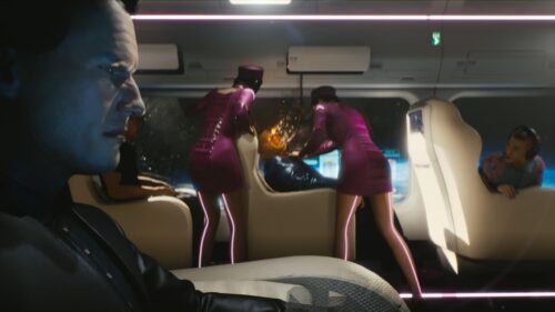 Cyberpunk Futuristic Space Cabin Interior Cinematic PC Wallpaper
