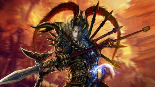 Lu Bu Dynasty Warriors Fierce Warrior Fantasy PC Wallpaper