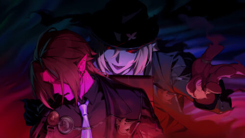 Dark Anime Vampire Supernatural Encounter High Resolution PC Wallpaper