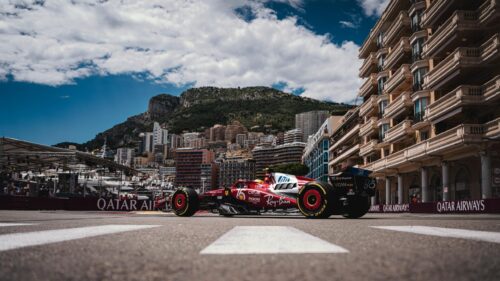 Ferrari Formula 1 Car at Monaco Grand Prix Circuit 4K Desktop Wallpaper