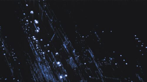 Abstract Glitch Digital Rain Blue Light Particles Desktop Wallpaper