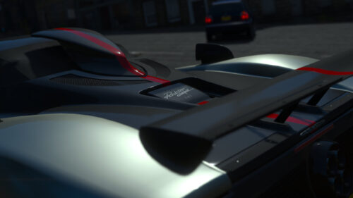 Pagani Zonda Cinque Roadster Rear View Exotic Car 4K Wallpaper