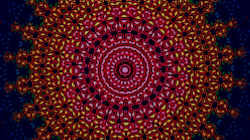 Abstract Geometric LED Dot Matrix Kaleidoscope 4K Wallpaper