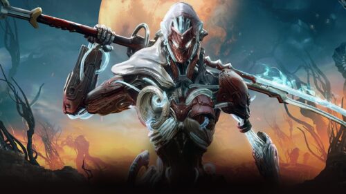 Stunning Warframe Tenno Action Gaming Wallpaper – High Quality 16:9 Desktop Background