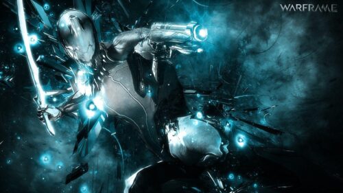 Stunning Warframe Tenno Combat 4K Gaming Wallpaper for Desktop PC