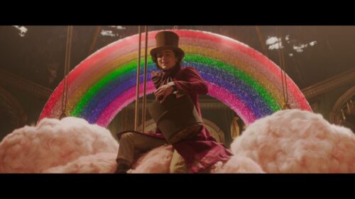 Magical Willy Wonka Chocolate Factory Fantasy Landscape 4K Desktop Wallpaper