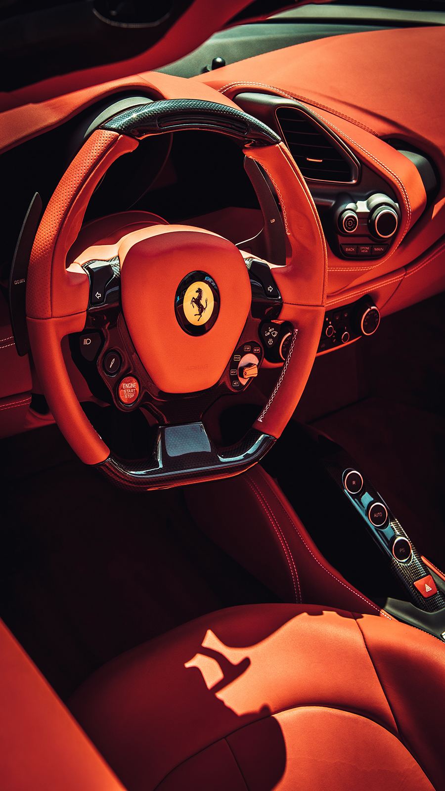 automobile-Ferrari-car-cabin